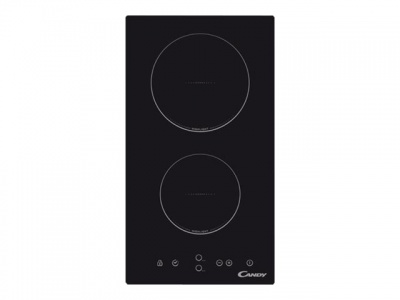 Candy | Domino | CDH 30 | Vitroceramic | Number of burners/cooking zones 2 | Touch | Timer | Black | Display