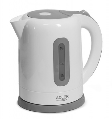 Adler | Kettles | AD 1234 | Standard kettle | 2200 W | 1.7 L | Plastic | 360° rotational base | White