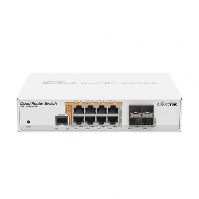 MikroTik | Cloud Router Switch CRS112-8P-4S-IN | Web managed | Desktop | 1 Gbps (RJ-45) ports quantity 8 | SFP ports quantity 4 | 12 month(s)