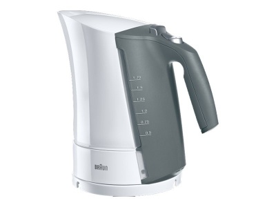 Braun | Kettle | WK500 MultiQuick 5 | Standard | 3000 W | 1.7 L | Plastic | 360° rotational base | White/Grey