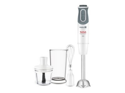 TEFAL | Blender | Optichef 3-in-1 HB643138 | Hand Blender | 800 W | Number of speeds 20 | Turbo mode | Chopper | White/Grey