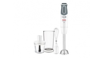 TEFAL | Blender | Optichef 3-in-1 HB643138 | Hand Blender | 800 W | Number of speeds 20 | Turbo mode | Chopper | White/Grey