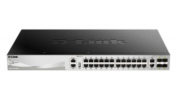 D-Link | DGS-3130-30TS | Switch | Managed L3 | Rack mountable | 1 Gbps (RJ-45) ports quantity 24 | 10 Gbps (RJ-45) ports quantity 2 | SFP+ ports quantity 4 | Power supply type Optional redundant