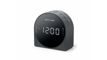 Muse | Dual Alarm Clock radio PLL | M-185CR | AUX in | Black