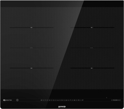 Gorenje | Hob | IS646BG | Induction | Number of burners/cooking zones 4 | Slider | Timer | Black | Display