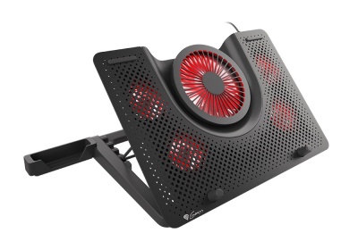 GENESIS Laptop cooling pad, OXID 550 15.6-17.3 5 FANS, LED LIGHT, 1 USB | Genesis | Laptop cooling pad, OXID 550 | Black | 400 x 280 x 55 mm | 2 year(s)