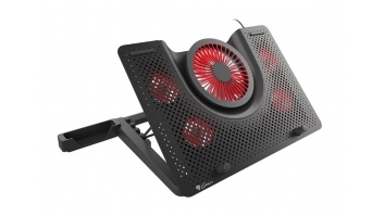 GENESIS Laptop cooling pad, OXID 550 15.6-17.3 5 FANS, LED LIGHT, 1 USB | Genesis | Laptop cooling pad, OXID 550 | Black | 400 x 280 x 55 mm | 2 year(s)