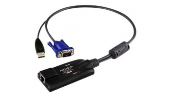 Aten | USB VGA KVM Adapter | 1 x RJ-45 Female, 1 x USB Male, 1 x HDB-15 Male