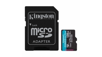 Kingston | microSD | Canvas Go! Plus | 128 GB | MicroSD | Flash memory class 10 | SD Adapter