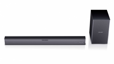 Sharp | HT-SBW182 2.1 Slim Soundbar | Black | No | AUX in | Bluetooth | HDMI, Optical, Bluetooth | 160 W | Wireless connection