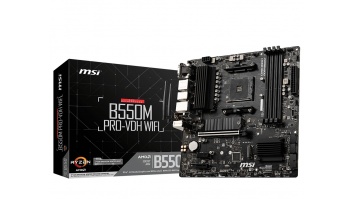 MSI | B550M PRO-VDH WIFI | Processor family AMD | Processor socket AM4 | DDR4 | Memory slots 4 | Chipset AMD B | Micro ATX