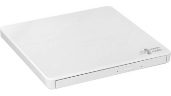 H.L Data Storage | Ultra Slim Portable DVD-Writer | GP60NW60 | Interface USB 2.0 | DVD±R/RW | CD read speed 24 x | CD write speed 24 x | White | Desktop/Notebook