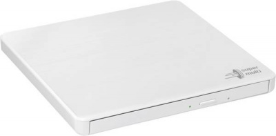 H.L Data Storage | Ultra Slim Portable DVD-Writer | GP60NW60 | Interface USB 2.0 | DVD±R/RW | CD read speed 24 x | CD write speed 24 x | White | Desktop/Notebook