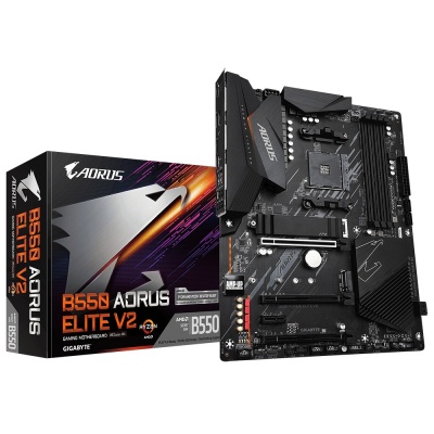 Gigabyte | B550 AORUS ELITE V2 1.0 | Processor family AMD | Processor socket AM4 | DDR4 DIMM | Memory slots 2 | Chipset AMD B | ATX