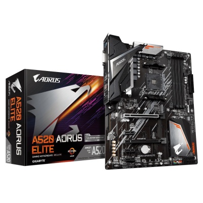 Gigabyte | A520 AORUS ELITE 1.0 | Processor family AMD | Processor socket AM4 | DDR4 DIMM | Memory slots 4 | Number of SATA connectors 4 x SATA 6Gb/s connectors | Chipset AMD A | ATX