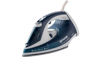 Gorenje | Steam Iron | SIH2200TQC | Steam Iron | 2200 W | Water tank capacity 300 ml | Continuous steam 30 g/min | Steam boost performance 90 g/min | Blue/White