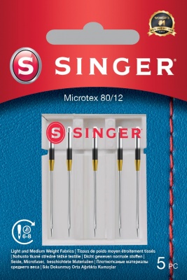 Singer | Microtex Needle 80/12 5PK