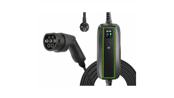 Green Cell | EV16 | GC EV PowerCable 3.6kW Schuko Type 2 mobile charger for charging electric cars and Plug-In hybrids | 3.6  kW | 10/16 A | 6.5 m | Black