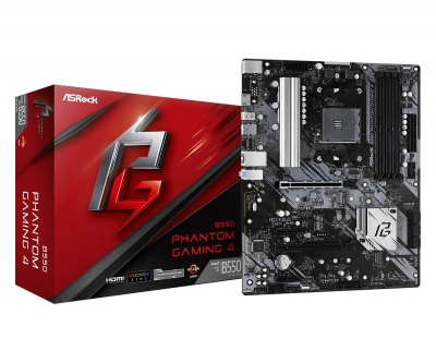 ASRock | B550 PHANTOM GAMING 4 | Processor family AMD | Processor socket AM4 | DDR4 DIMM | Supported hard disk drive interfaces SATA3, M.2 | Number of SATA connectors 6