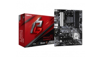 ASRock | B550 PHANTOM GAMING 4 | Processor family AMD | Processor socket AM4 | DDR4 DIMM | Supported hard disk drive interfaces SATA3, M.2 | Number of SATA connectors 6