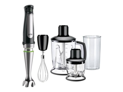 Braun | MultiQuick 7 Hand Blender | MQ 7045X | Hand Blender | 1000 W | Number of speeds 6 | Chopper | Black/Stainless steel