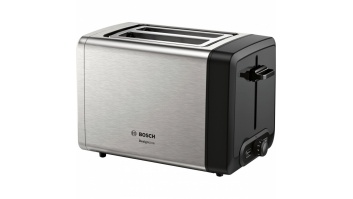 Bosch | DesignLine Toaster | TAT4P420 | Power 970 W | Number of slots 2 | Housing material Stainless Steel | Stainless steel/Black