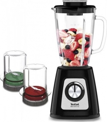 TEFAL | Blender | BL438831 BlendForce | Tabletop | 800 W | Jar material Glass | Jar capacity 1.25 L | Ice crushing | Black