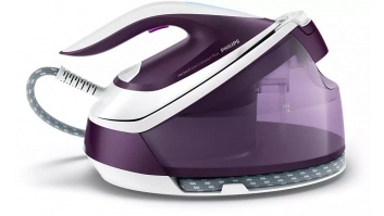 Philips | Ironing System | GC7933/30 PerfectCare Compact Plus | 2400 W | 1.5 L | 6.5 bar | Auto power off | Vertical steam function | Calc-clean function | Purple