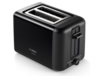 Bosch | DesignLine Toaster | TAT3P423 | Power 970 W | Number of slots 2 | Housing material Stainless steel | Black