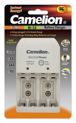 Camelion | Plug-In Battery Charger | BC-0904S | 2x or 4xNi-MH AA/AAA or 1-2x 9V Ni-MH