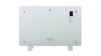 Camry | CR 7721 | Convection glass heater LCD with remote control | 1500 W | Number of power levels 2 | White | N/A