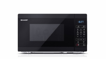 Sharp | Microwave Oven with Grill | YC-MG02E-B | Free standing | 800 W | Grill | Black