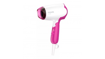 Philips | Hair Dryer | BHD003/00 | 1400 W | Number of temperature settings 2 | White/Pink