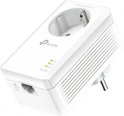 TP-LINK | AV1000 Gigabit Passthrough Powerline Adapter | TL-PA7017P | 1000 Mbit/s | Ethernet LAN (RJ-45) ports 1 | No Wi-Fi | Extra socket