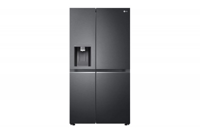 LG | Refrigerator | GSLV71MCLE | Energy efficiency class E | Free standing | Side by side | Height 179 cm | No Frost system | Fridge net capacity 416 L | Freezer net capacity 219 L | 36 dB | Matte Black