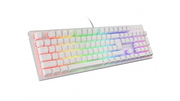 Genesis | THOR 303 | White | Gaming keyboard | Wired | RGB LED light | US | 1.8 m | Brown Switch