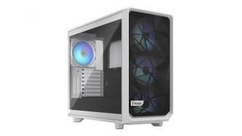 Fractal Design | Meshify 2 RGB TG Clear Tint | Side window | White | E-ATX | Power supply included No | ATX