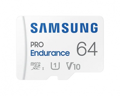 Samsung | PRO Endurance | MB-MJ64KA/EU | 64 GB | MicroSD Memory Card | Flash memory class U1, V10, Class 10 | SD adapter