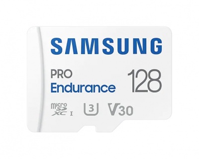 Samsung | PRO Endurance | MB-MJ128KA/EU | 128 GB | MicroSD Memory Card | Flash memory class U3, V30, Class 10 | SD adapter