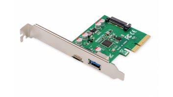 Digitus | PCIe card, USB-C 3.1 Gen 2, 10Gpbs, USB-A 3.1 | DS-30225