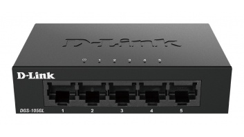 D-Link | Ethernet Switch | DGS-105GL/E | Unmanaged | Desktop | 1 Gbps (RJ-45) ports quantity 5 | 60 month(s)