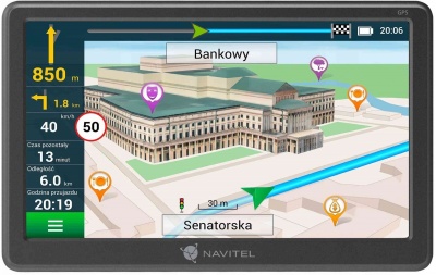 Navitel | GPS Navigator With a Magnetic Mount | E707 Magnetic | 800 x 480 | GPS (satellite) | Maps included