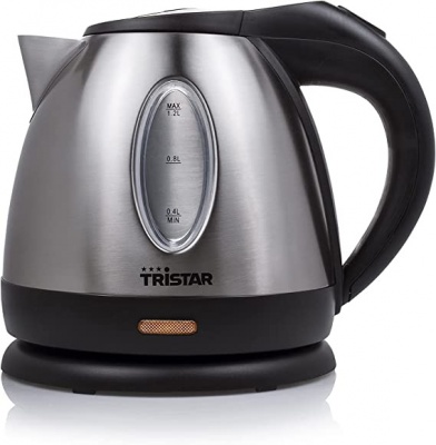 Tristar | Jug Kettle | WK-1323 | Standard | 1500 W | 1.2 L | Stainless steel | 360° rotational base | Silver