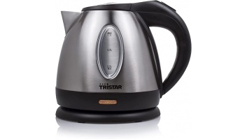 Tristar | Jug Kettle | WK-1323 | Standard | 1500 W | 1.2 L | Stainless steel | 360° rotational base | Silver