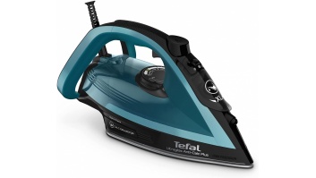 TEFAL | FV6832E0 | Steam Iron | 2800 W | Water tank capacity 270 ml | Continuous steam 50 g/min | Steam boost performance 260 g/min | Black/Blue