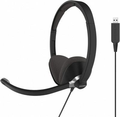 Koss | USB Communication Headsets | CS300 | Wired | On-Ear | Microphone | Noise canceling | Black