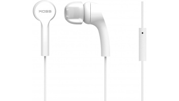 Koss | Headphones | KEB9iW | Wired | In-ear | Microphone | White