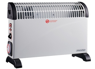 Mesko | Convector Heater with Timer and Turbo Fan | MS 7741w | Convection Heater | 2000 W | Number of power levels 3 | White