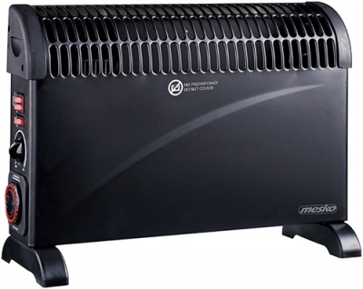 Mesko | Convector Heater with Timer and Turbo Fan | MS 7741b | Convection Heater | 2000 W | Number of power levels 3 | Black