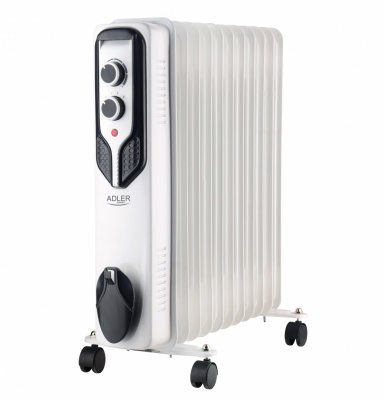 Adler | Oil-Filled Radiator | AD 7817 | Oil Filled Radiator | 2500 W | Number of power levels 3 | White